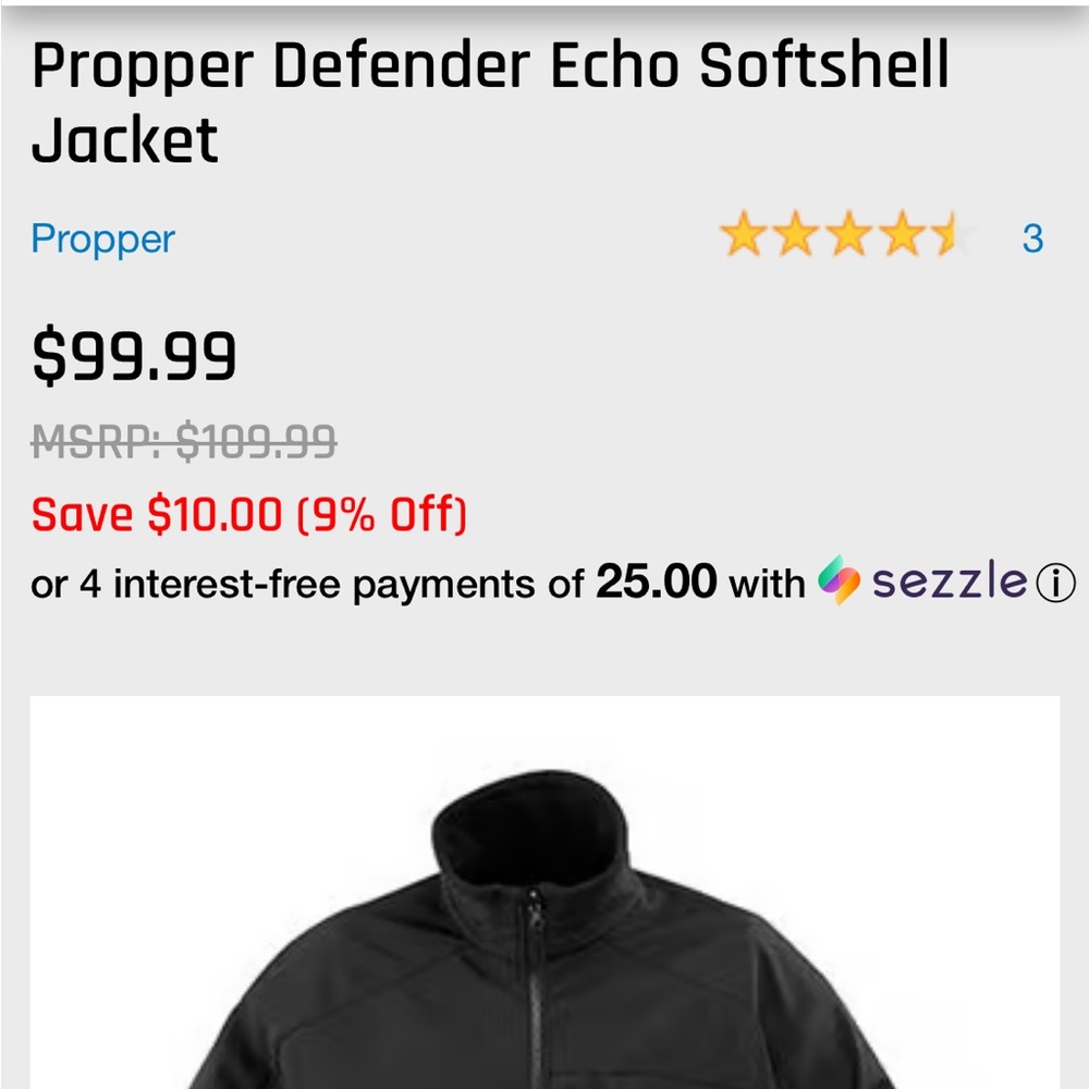 Proper Defender Core Tactical Jacket Medium